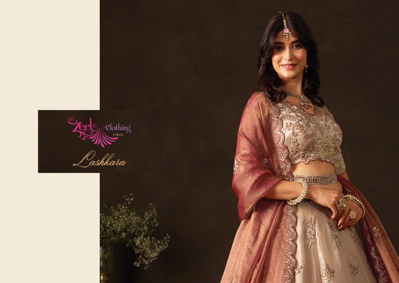 Lashkara by Zeel Fendy Silk With Sequence Work Lehenga Choli